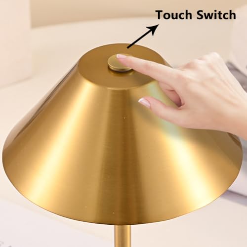 Lampe de table champignon LED rechargeable sans fil avec tactile variable - 6
