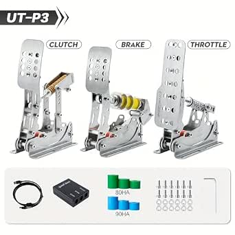 Simjack UT Sim Racing Pedals 200KG Load Cell Brake Pedal for PC