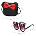 ONEST 2 Pieces Little Girls Crossbody Purses Set Toddler Mini Cute Princess Handbags Girls Sunglasses Girl Fashion Sunglass