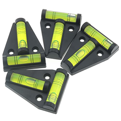 Cross Check Bubble Mtqy 4Pcs 2 Way Bubble Spirit Levels Two Ways Multipurpose Spirit T-Type Levels Bubble Levels With Screws For Rvs, Camper, Furniture, Trailers, Tripods, Camera Equipment Rv T Level #TOP4