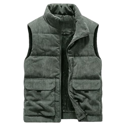 Men Wool Vest Cotton-Padded Vests Coats Men Sleeveless Vest Jackets Warm Waistcoats Clothing Plus