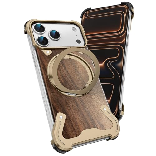 Coque iPhone 17 Pro Max or pour visionnage vidéo mains libres