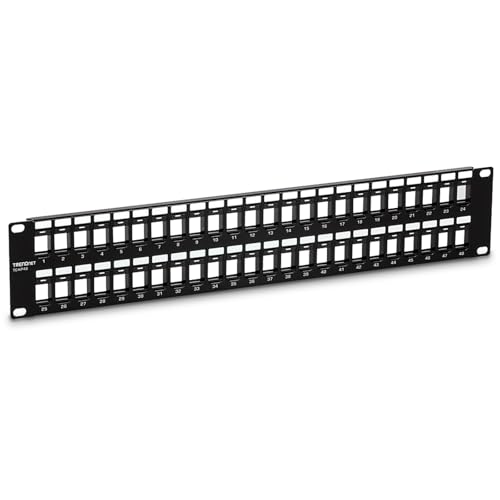 TRENDnet 48-Port Blank Keystone 2U Panel