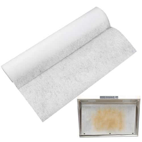 Papel de filtro de grasa universal para campanas extractoras, 10 m, lámina cortable, forro absorbente para campanas extractoras, tamaño universal, fácil de