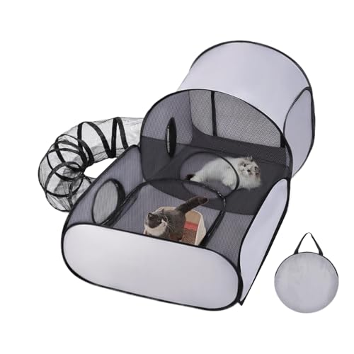 Cat Tent Outdoor - Ploypen Per Animali Domestici | Recinto Per Gatti All'aperto | Tunnel Di...