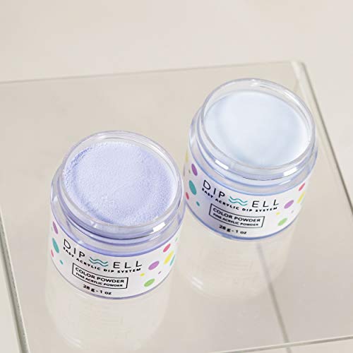 DipWell Dip Powder Nail Kit - Pastel Color Starter, Acrylic & Gel Resin Kit - Comes With Bond, Base, Activator, Sealer, Brush Softener + 3 Powder Jars