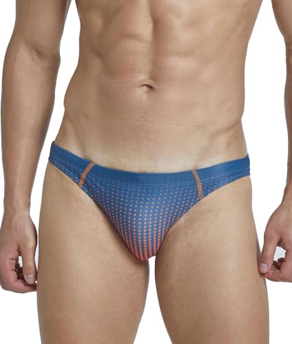 EASEJUICY Mens Bikini Swimwear Sexy Swimsuit Gradient Design Swim Briefs with Drawstring Low Waist Bathing Suit