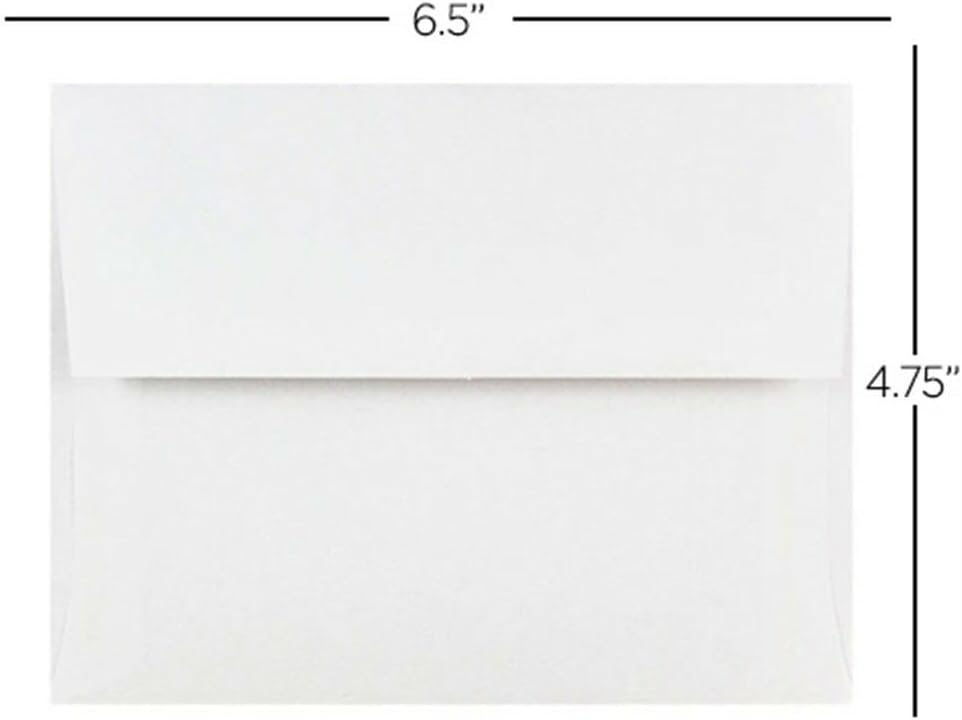 LUXPaper A6 Invitation Envelopes | 4 3/4" x 6 1/2" | Bright White | 70lb. Text | 500 Qty