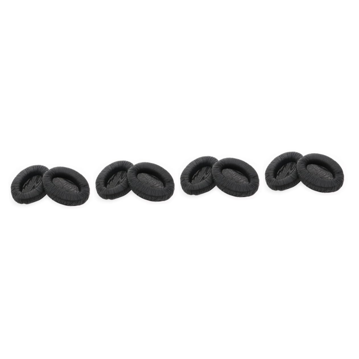 Hemobllo 4pezzi Cuscinetti Sostitutivi Per Cuffie Pro Di Cuscinetti Auricolari Pu e Nero Comodi e Resistenti Migliorano Suono Bassoso
