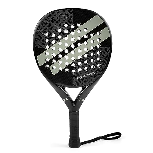 Image of Padel Racket Carbon Fiber Surface with EVA Memory Flex Foam Core Lightweight Padel Racquet