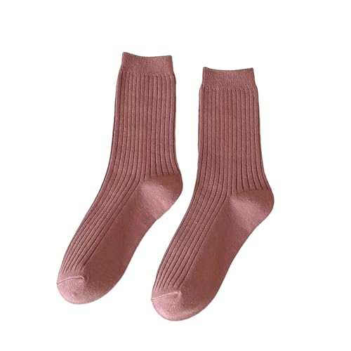 3 pairs - Korean-style autumn and winter outerwear mid-tube socks, pure cotton summer solid color sports socks