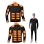 Men Black 26-zone Heated Tops