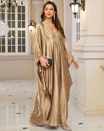 Robe longue caftan de plage ample pour masquer les rondeurs