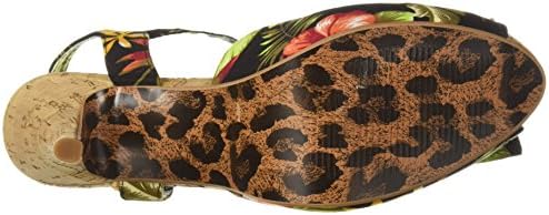 Bettie Page Women's BP412-LENI Heeled Sandal, Black, 11 B US | Image 3