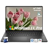 Dell 16' FHD+ Touchscreen Laptop Computer - Intel Core i7-150U Processor(10 Core, Up to 5.4Ghz), 300nits Display,Backlit Keyboard,Windows 11 Pro, Black((32GB DDR5 RAM, 1TB SSD)