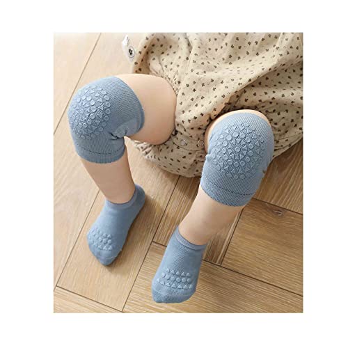 Jueshanzj Toddler socks children knee pads baby floor socks set baby non-slip crawling sports knee pads Pink 3 Years