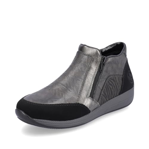 Bottines Rieker N1152 contre les pieds froids avec double zip d'enfilage facile
