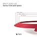 Teeo Universal Pan Cover - Drop Lid, Silicone & Tempered Glass, Cool Touch Handle, Steam Vent, Dishwasher Safe, Multi-sized (8/8.5/9.5 inches, Red)