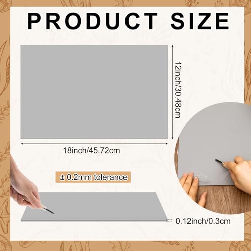 Image of Yeaqee 8 Pcs 12 x 18 Inch Linoleum Blocks for Printmaking Rubber Carving Block Soft Linocut Blocks Large Linoleum Sheet Lino Plates for Engraving Art Project Printmaking Artist Studio Supplies, Gray