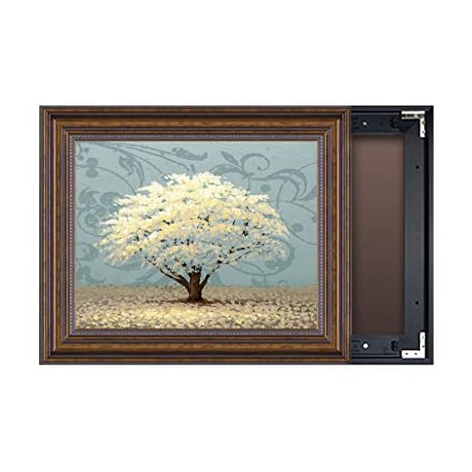 LITING Meter Box Pintura Decorativa, Cambiar Secuencia Punch-Libre Restaurante Principal Multimedia a Prueba de Humedad (Color : Left, Size : Outer50*40CM)