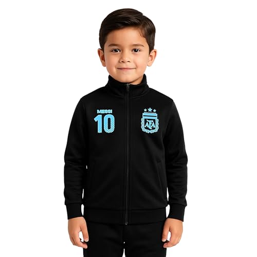 Image of Icon Sports Officially Licensed Argentine Football Association Lionel Messi Track Jacket - Unisex Kids