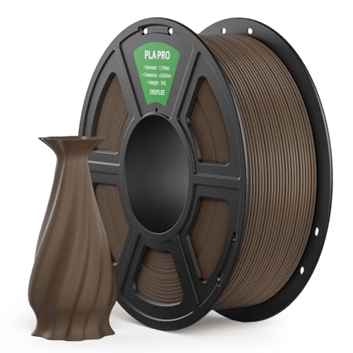 Image of PLA PRO Filament 1.75mm, Stronger Toughness 3D Printer Filament, PLA Filament Dimensional Accuracy + /- 0.02 mm, Neatly Wound, Fits Most FDM 3D Printer, 1KG Brown