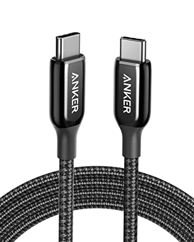 USB C Cable, Anker Powerline+ III USB C to USB C (6ft 2.0) USB-IF Certified Cable, 60W Power Delivery Charging for Apple MacBook, iPad Pro 2020, iPad Air 4, Google Pixel, and More (Black)