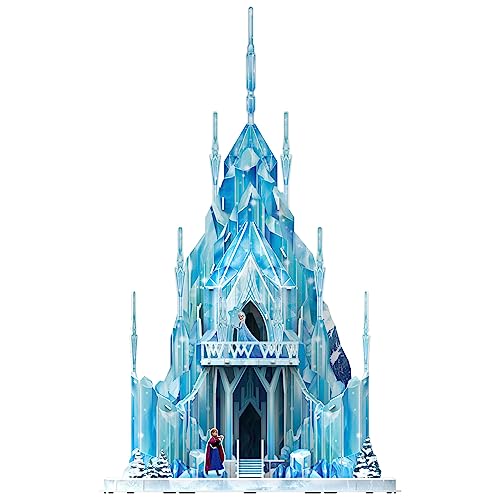 Maqueta de Frozen Disney 4D Build, puzzle interactivo de 73 piezas para montar en familia 2