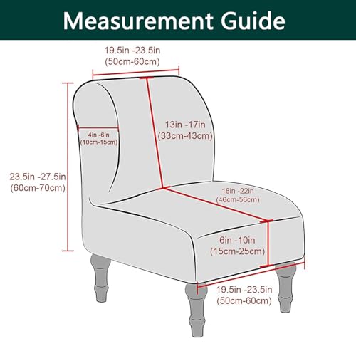 Housses de fauteuil sans accoudoirs imperméables en similicuir stretch café
