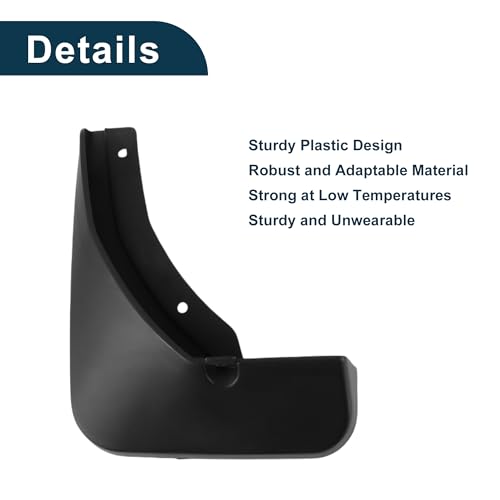 Image of Mud Flaps Splash Guards for Skoda Rapid Spaceback 2014-2019 W /Mount Accessories Mud Guards Front and Rear 1 Set