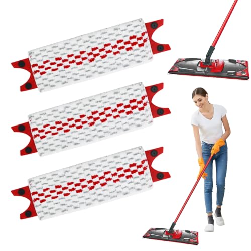 3 Recharges Microfibre Pour Vileda UltraMax / UltraMax Plus - Kit Absorbant Puissant 36x13cm