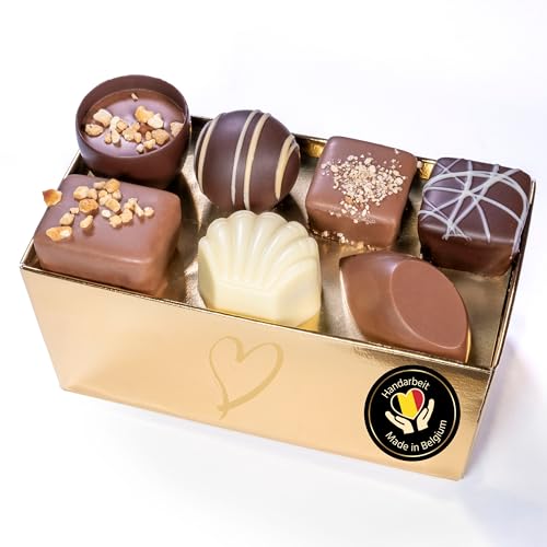 ePralinchen handverarbeitete belgische Luxus-Pralinen – köstliche belgische Schokolade – Made in Belgium (200 g, Premium ohne Alkohol)