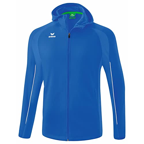 erima Liga Star-Chaqueta de Entrenamiento con Capucha, Azul y Blanco, S Unisex Adulto
