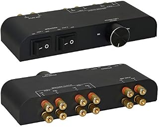XtremPro 2 Way Speaker Switch, 1 in 2 Out Way Pair Stereo Speaker
