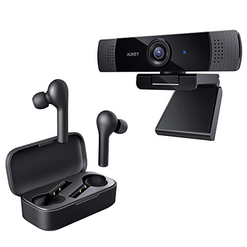 AUKEY True Wireless Earbuds & 1080p Webcam
