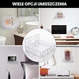 xtemtoamz Półki ścienne do sypialni, uchwyt na kamerę, uchwyty ścienne, bez wiercenia, do kamer monitorujących, nadaje się do salonu, sypialni, łazienki i kuchni, 2 sztuki