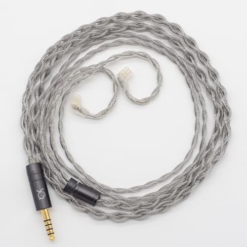SoundsGood Stibnite �X�e�B�u�i�C�g 4�c �n���h���C�h ���P�[�u�� �⃁�b�L �����x�� ���_�f�� OFC �C���z�� �A�b�v�O���[�h �P�[�u�� �����P�[�u�� (QDC-4.4mm)