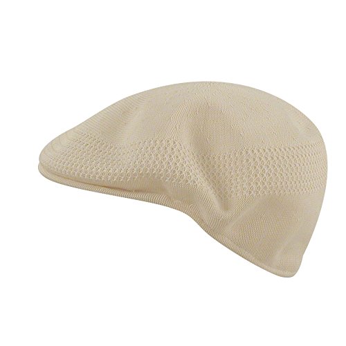 Image of Kangol Tropic Ventair 504 Flat Cap, Beige (Natural), Large