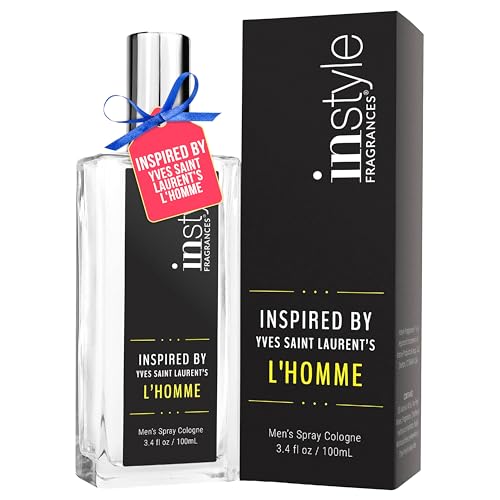 Instyle Fragrances, Inspired by Yves Saint Laurent's L'Homme, Men’s Eau de Toilette, CLEAN, Vegan, Paraben-Free, Never Tested on Animals, 3.4 Fluid Ounces