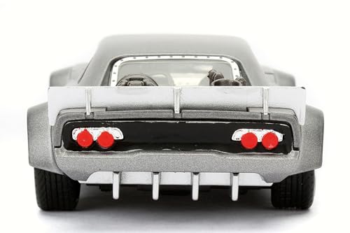 Modelo de Coche Muscle Dom's Ice Charger 1:32 Metal Plata miniatura 5