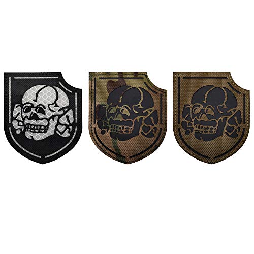 Ir Infrared Reflective Devil Girl Lady Pirate Skull Crossbones Patches, Tactical Emblem Military Morale Fastener Hook And Loop Backing Armband Sticker Gift Badges Decorative Appliques #TOP17