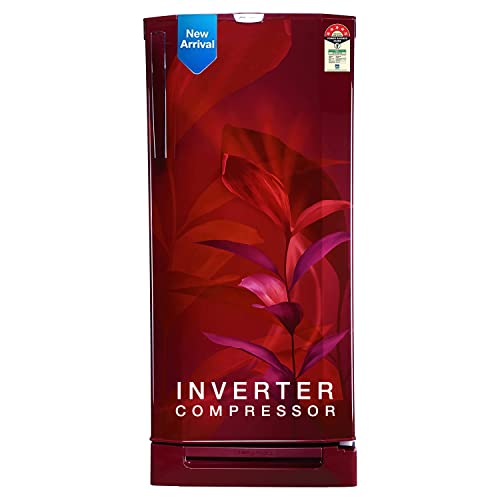 Image of Godrej 210 L 5 Star Inverter, Jumbo Vegetable Tray Direct Cool Single Door Refrigerator Appliance With Base Drawer(RD EDGEPRO 225E 53 TDI MN WN, Marine Wine)