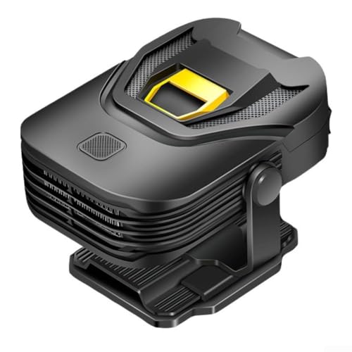 Floweringbeter Calentador de coche portátil de 12 V y ventilador de enfriador de aire con función de descongelador, soporte giratorio para salpicadero para una circulación eficaz del aire y limpieza