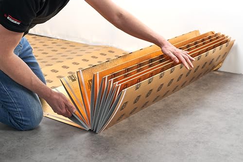 EGGER Laminat Unterlagsmatte Silenzio Duo 1,5mm Trittschalldämmung für Designboden 10m² Laminatunterlage