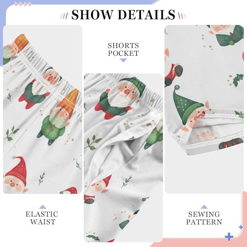 Boys' Pants Christmas Gnomes Holiday Elves Long Bottoms Jogger Pants Elastic Waist Trousers with Pockets S-XL4