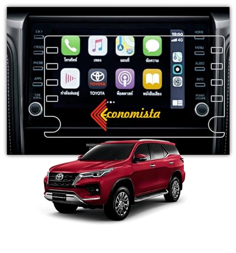 Image of Economista Drive In Luxury With 9H Hardness Car Screen Protector! Scratch & Water Resistant For Premium Protection! Specifically Tailored For Toyota (Glossy /Clear, Fortuner)