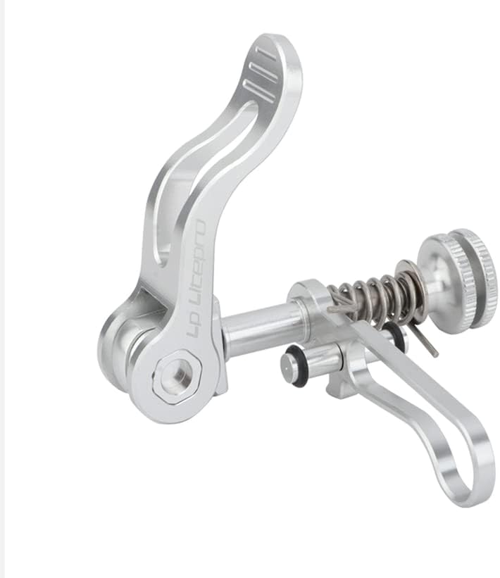 Lightweight Titanium Seatpost Clamp for Brompton in Silver