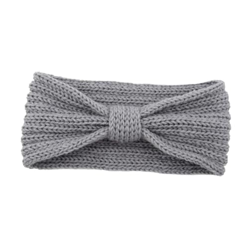 JEWEDECO Warm Headband Set 4 Pack Handmade Crochet Bowknot Hair Hoops for Cold Weather