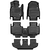 TuxMat - for Toyota Highlander 8-Seater Hybrid 2020-2026 Models - Custom Car Mats - Maximum Coverage, All Weather, Laser Measured - This Full Set Includes 1st, 2nd and 3rd Rows