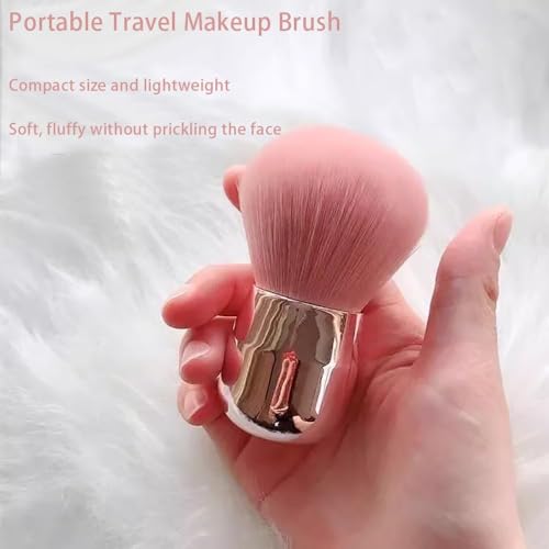 Image of Leticia Makeup Blush Brushes for Cheeks, Travel Size Face Powder Brush for Loose Powder, Fluffy Foundation Brush for Face, Kabuki Brush for Mineral Powder Contouring Cream or Liquid Cosmetics